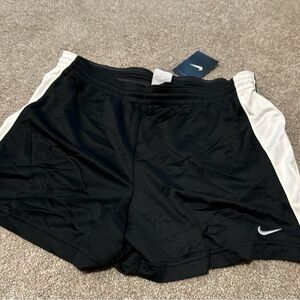 NWT Nike Black and White Athletic Shorts Women’s size Medium